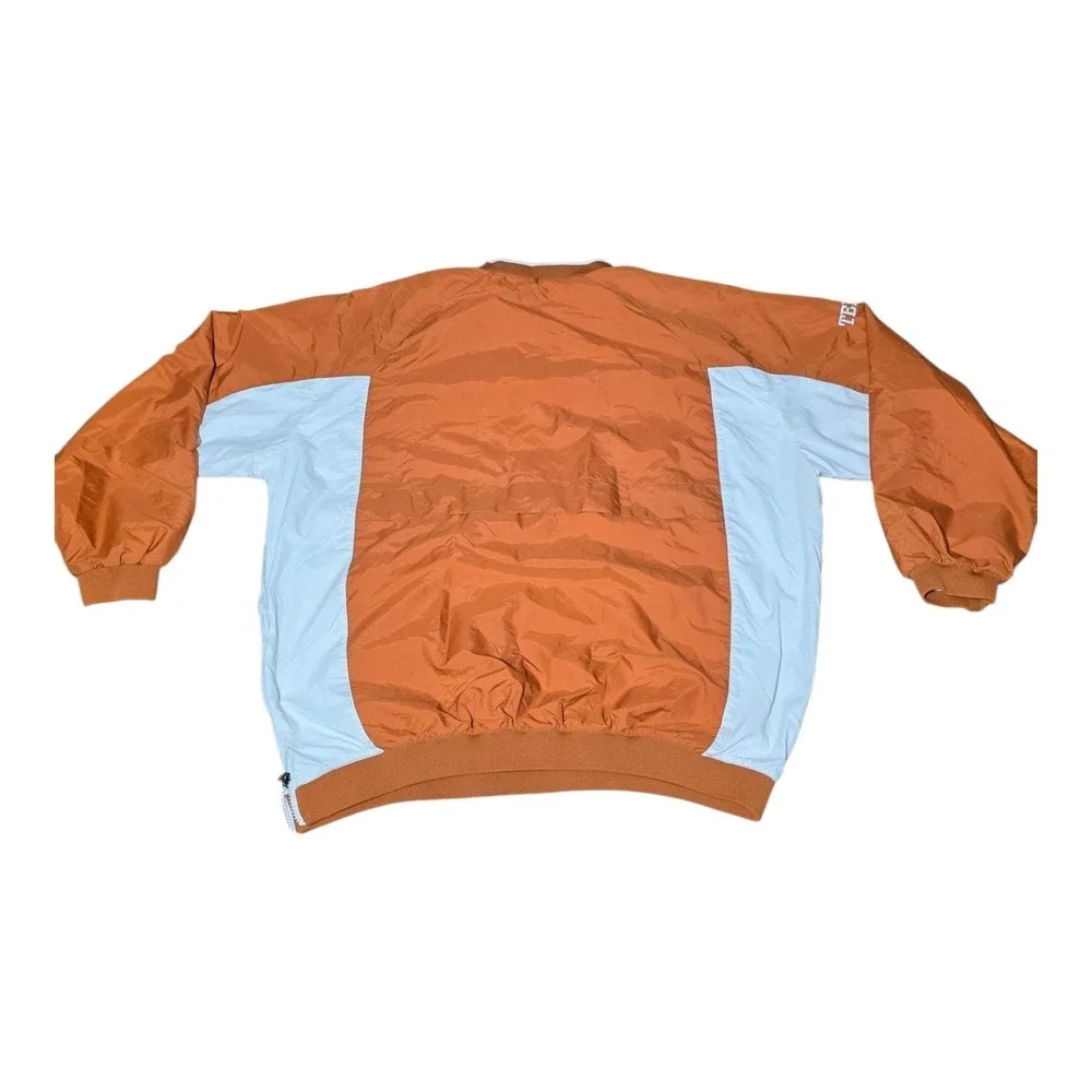 Vintage Nike Texas Longhorns Jacket XL Center Swoosh V-Neck Nylon‎ Pullover A8